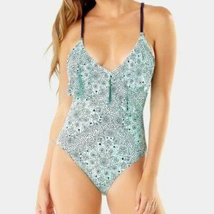 NWT! Anne Cole Medallion One Piece Swimsuit W2